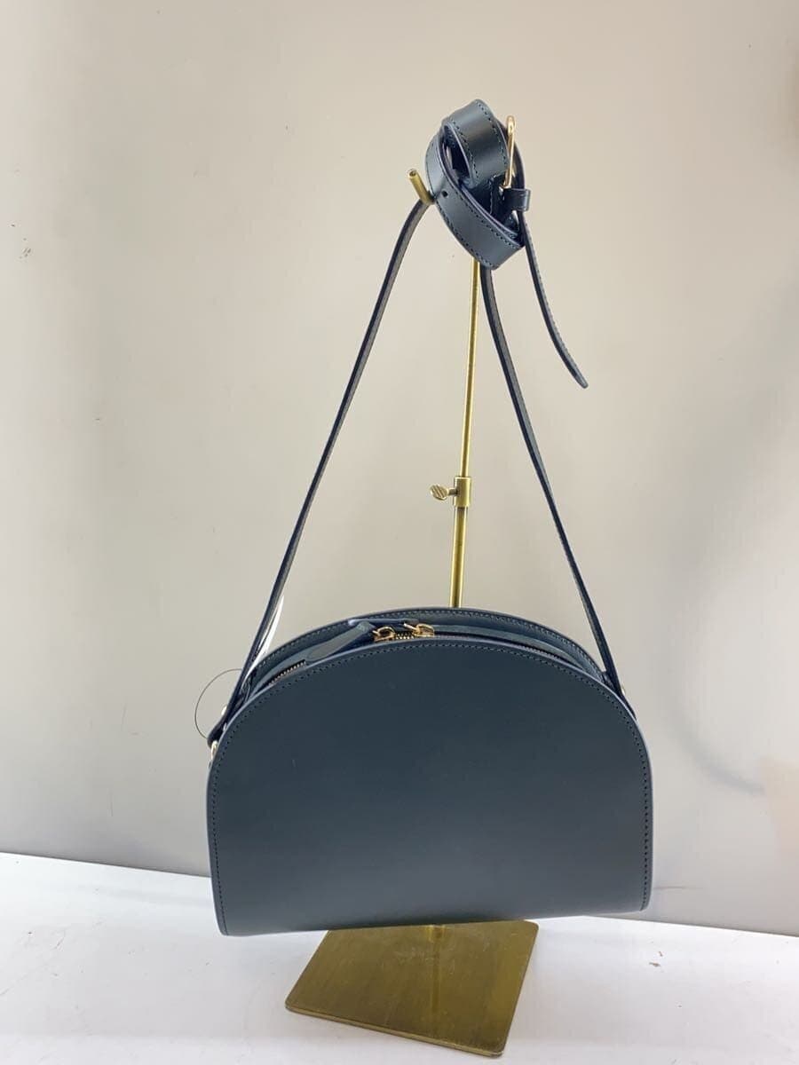 A.P.C. Shoulder Bag Leather GRN Half Moon 3