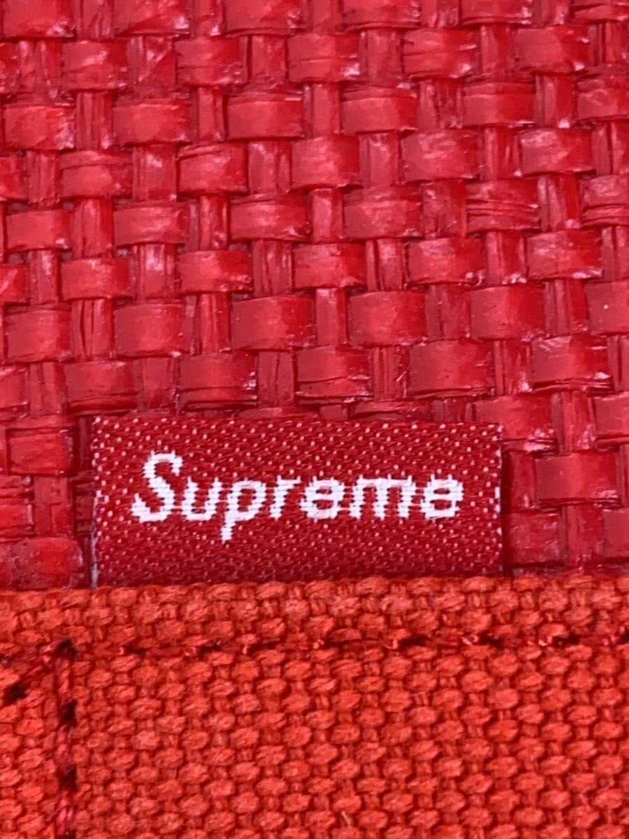 Supreme Bag RED Solid Raffia Tote 5