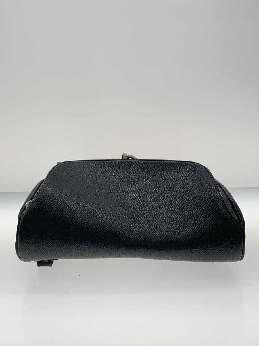 LOUIS VUITTON Backpack Leather BLK Solid 4