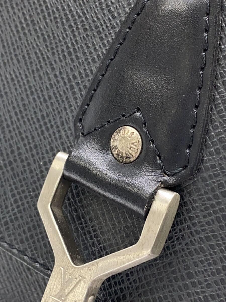 LOUIS VUITTON Backpack Leather BLK Solid 7