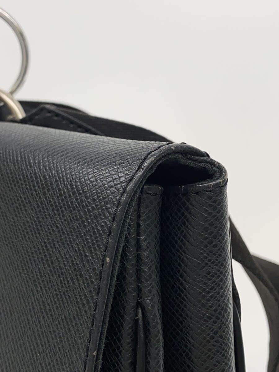 LOUIS VUITTON Backpack Leather BLK Solid 8