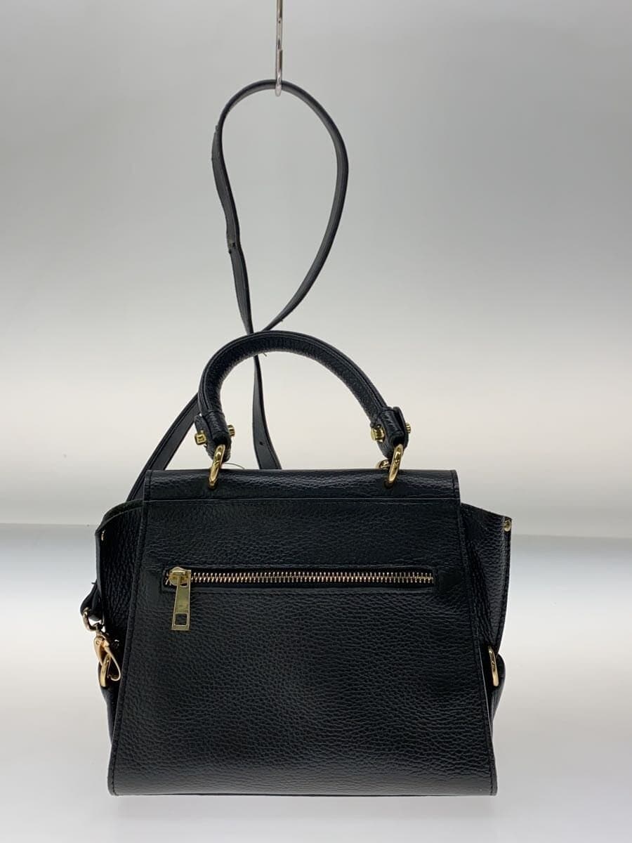 MARCO BIANCHINI Top Handle Bag Leather BLK 3