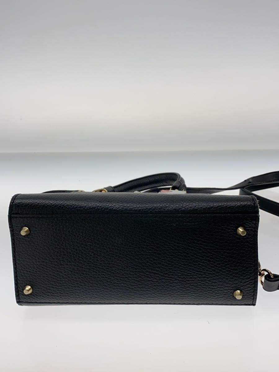 MARCO BIANCHINI Top Handle Bag Leather BLK 4