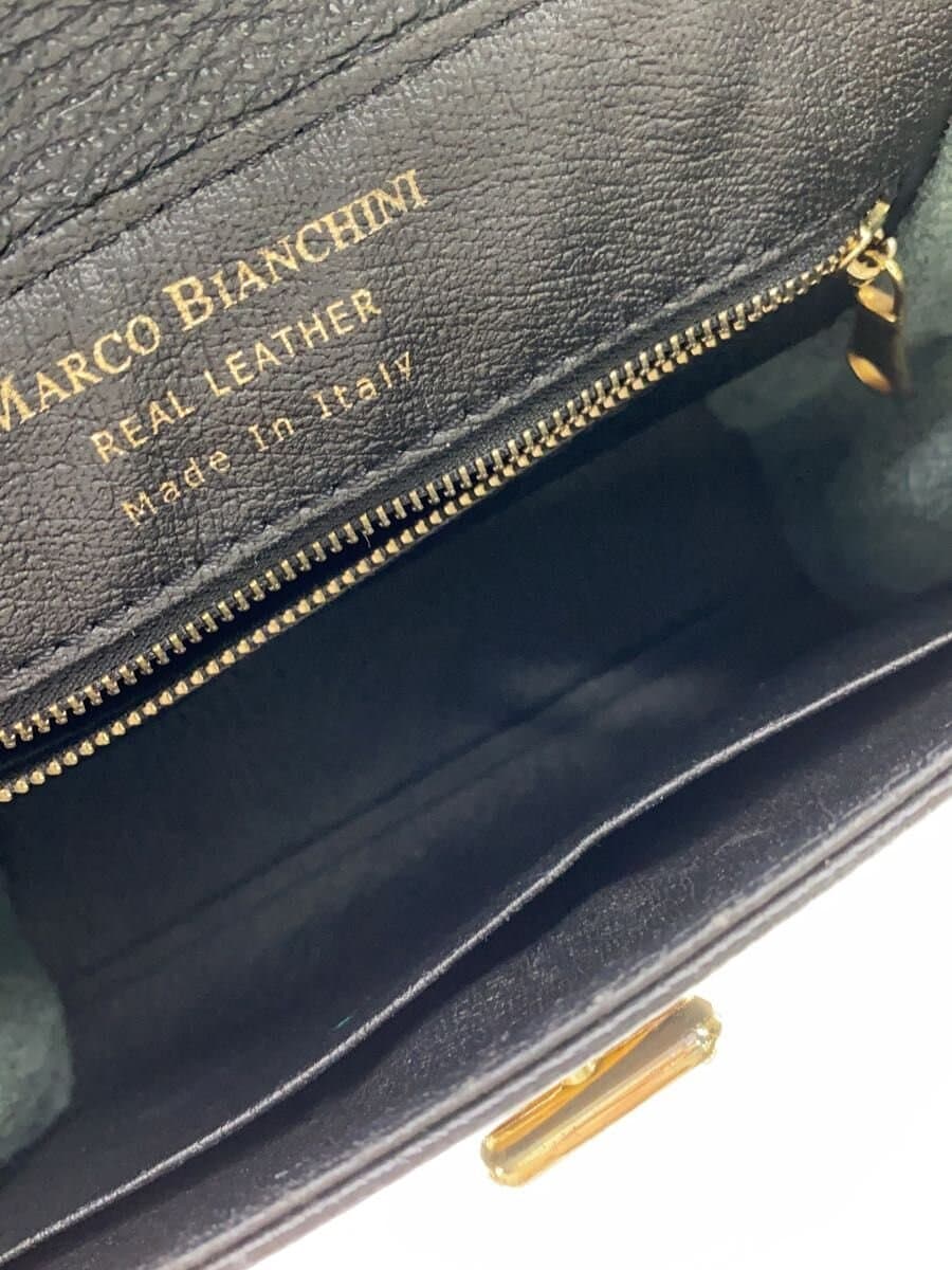 MARCO BIANCHINI Top Handle Bag Leather BLK 6