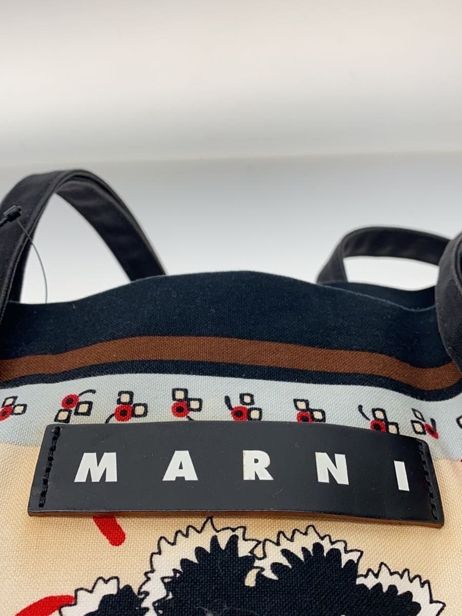 MARNI Tote Bag Cotton BEG All Over Pattern 5