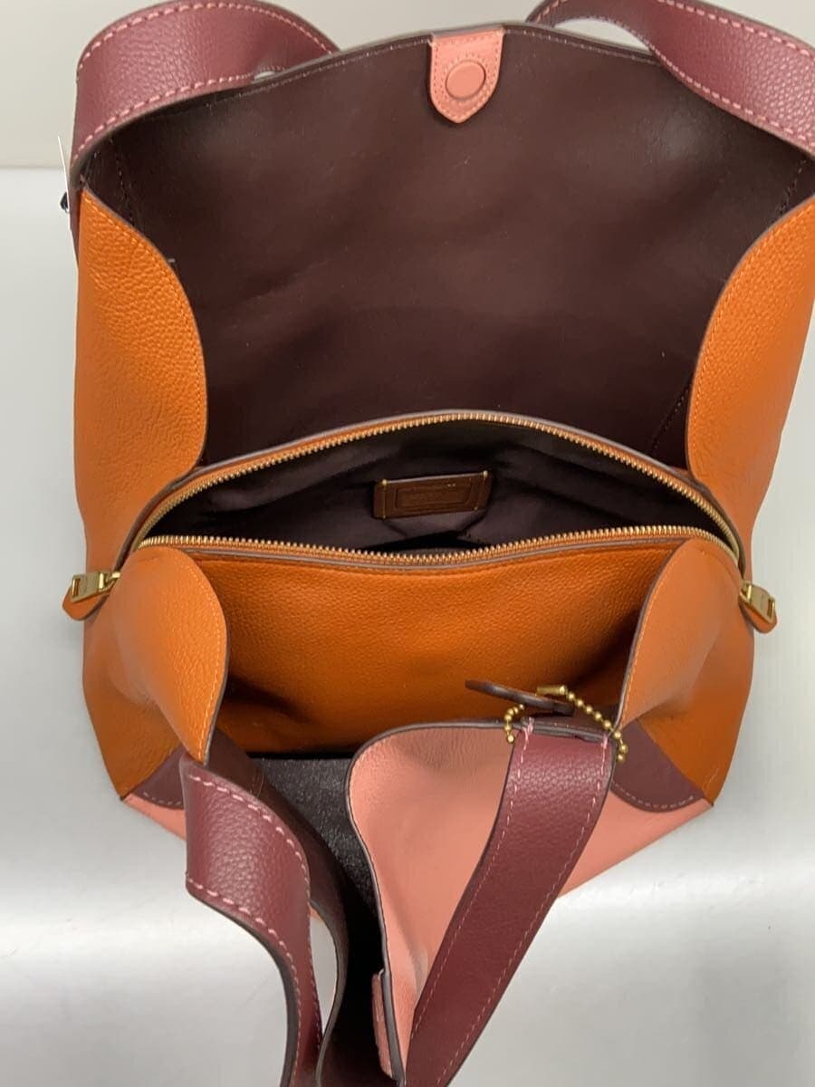 COACH Bag Leather Pink 76088 6