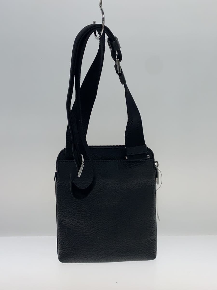 HUGO BOSS Envelope Bag Shoulder Bag Leather BLK 3