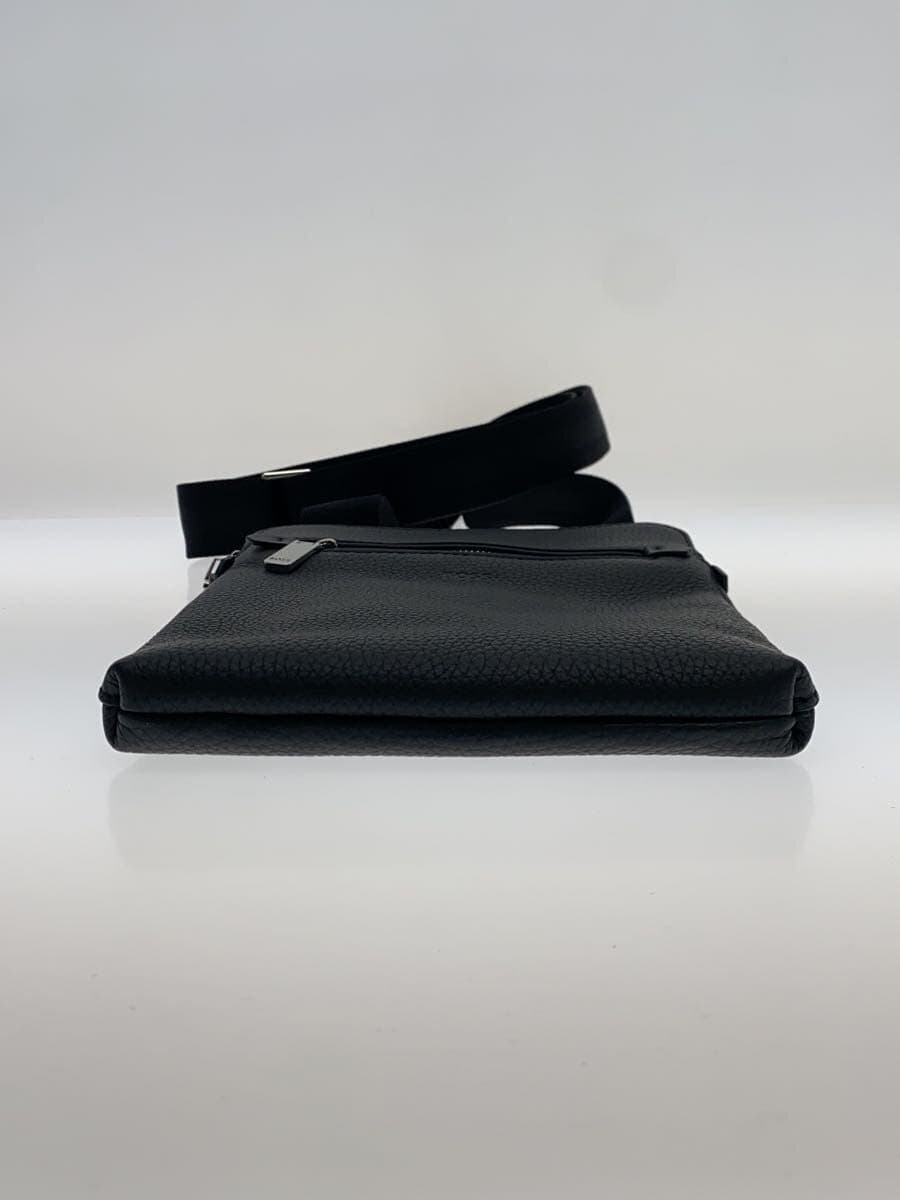 HUGO BOSS Envelope Bag Shoulder Bag Leather BLK 4