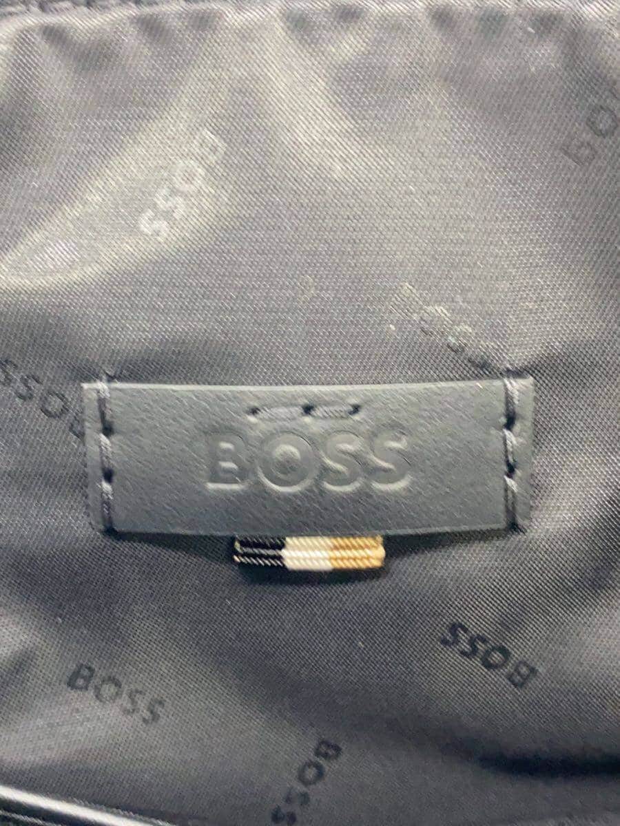 HUGO BOSS Envelope Bag Shoulder Bag Leather BLK 5