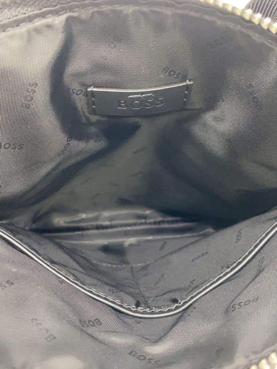 HUGO BOSS Envelope Bag Shoulder Bag Leather BLK 6