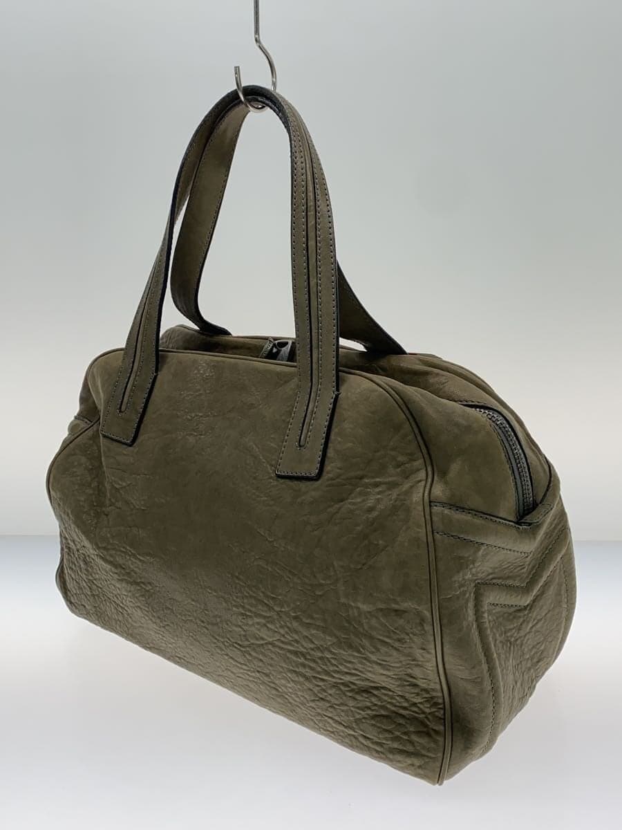 MAX MARA handbag leather KHK solid color 2