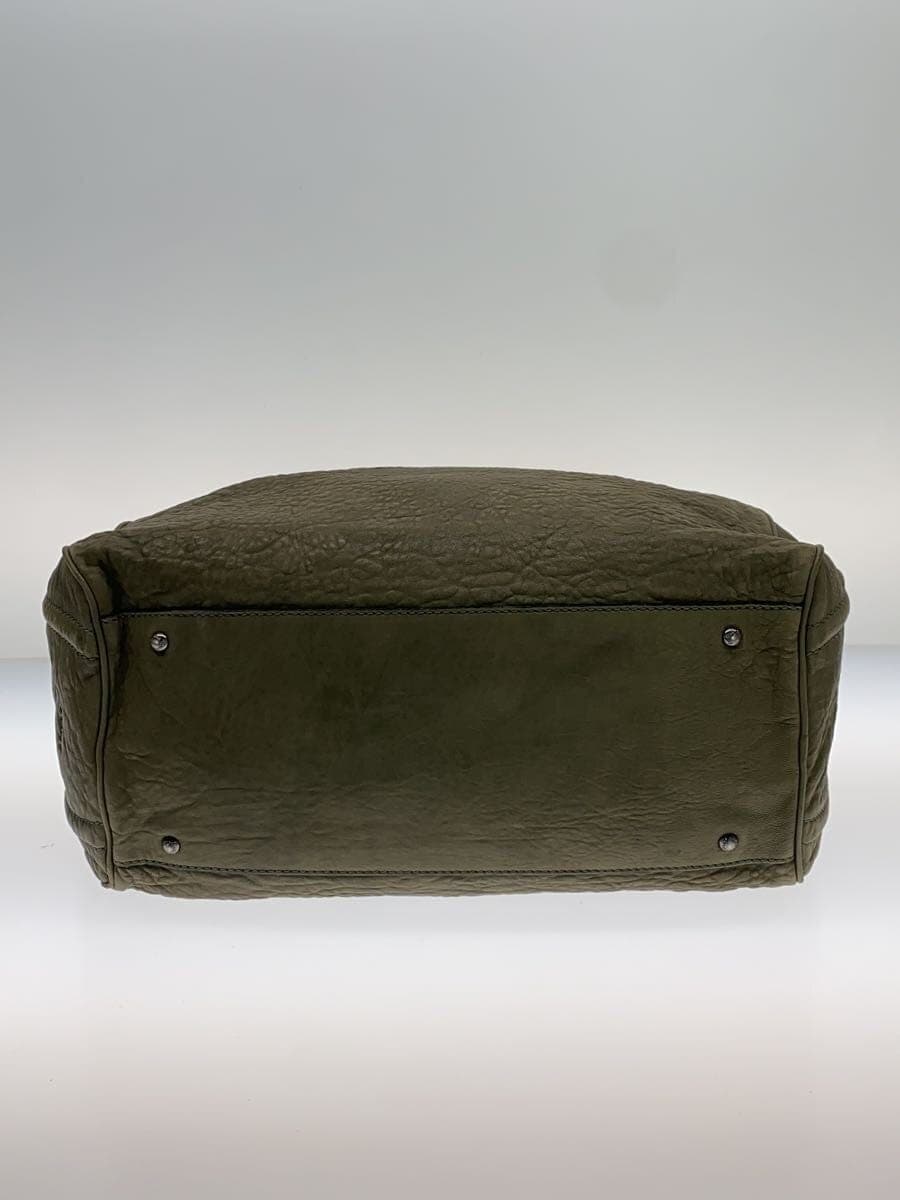 MAX MARA handbag leather KHK solid color 4