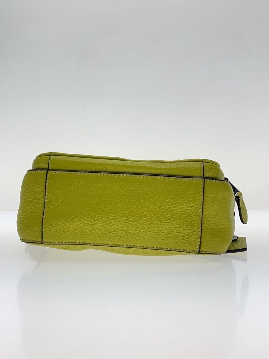 COACH shoulder bag leather YLW all-over pattern 4