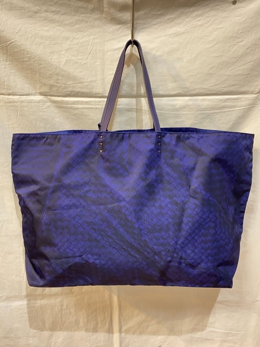 BOTTEGA VENETA Tote Bag Nylon NVY All Over Pattern 3