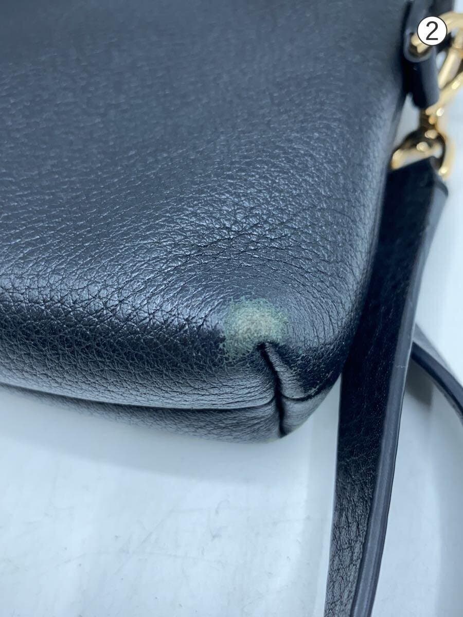 TORY BURCH Shoulder Bag Leather BLK 8