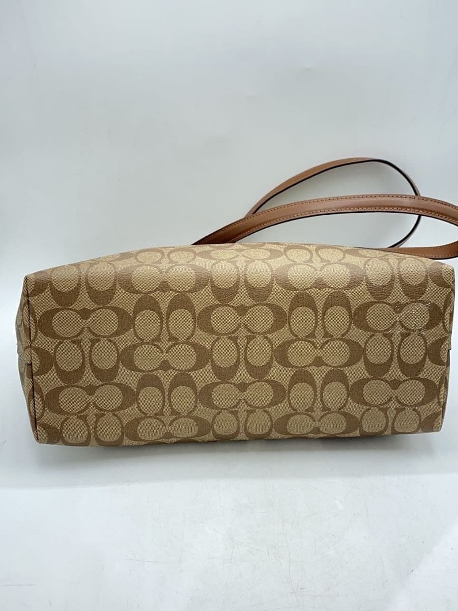 COACH Gallery Tote Signature Beige Leather BEG Allover Pattern F79609 IME74 4