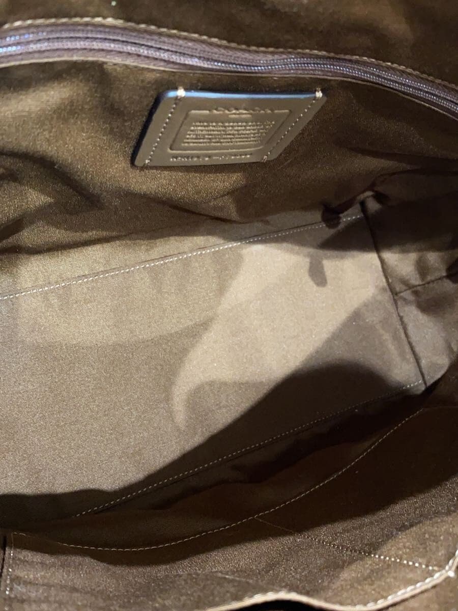 COACH Gallery Tote Signature Beige Leather BEG Allover Pattern F79609 IME74 6