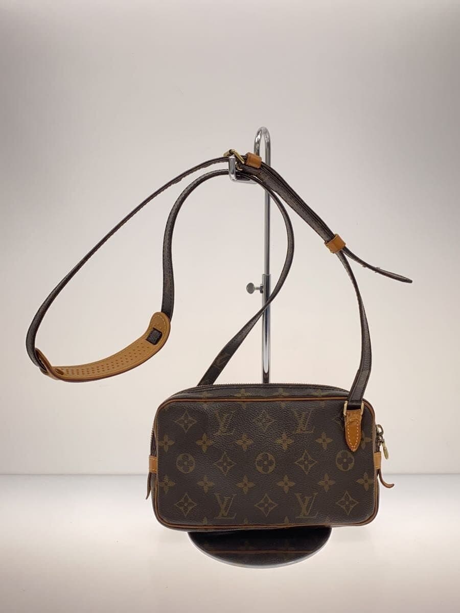 LOUIS VUITTON Pochette Marly Bandouliere_Monogram Canvas PVC BRW M51828 3