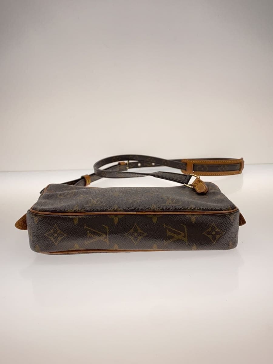 LOUIS VUITTON Pochette Marly Bandouliere_Monogram Canvas PVC BRW M51828 4