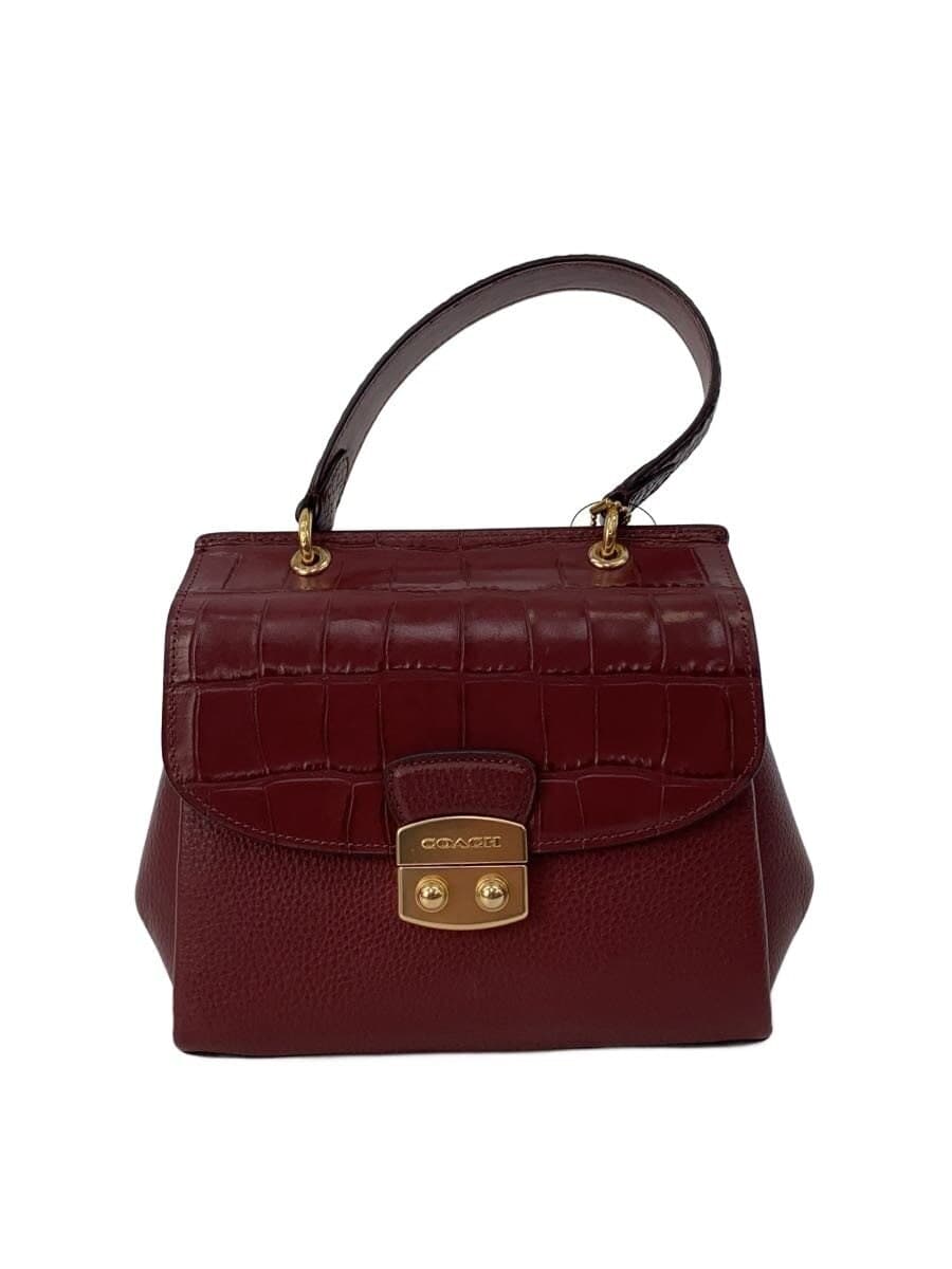 COACH Shoulder Bag Leather BRD Solid f48628