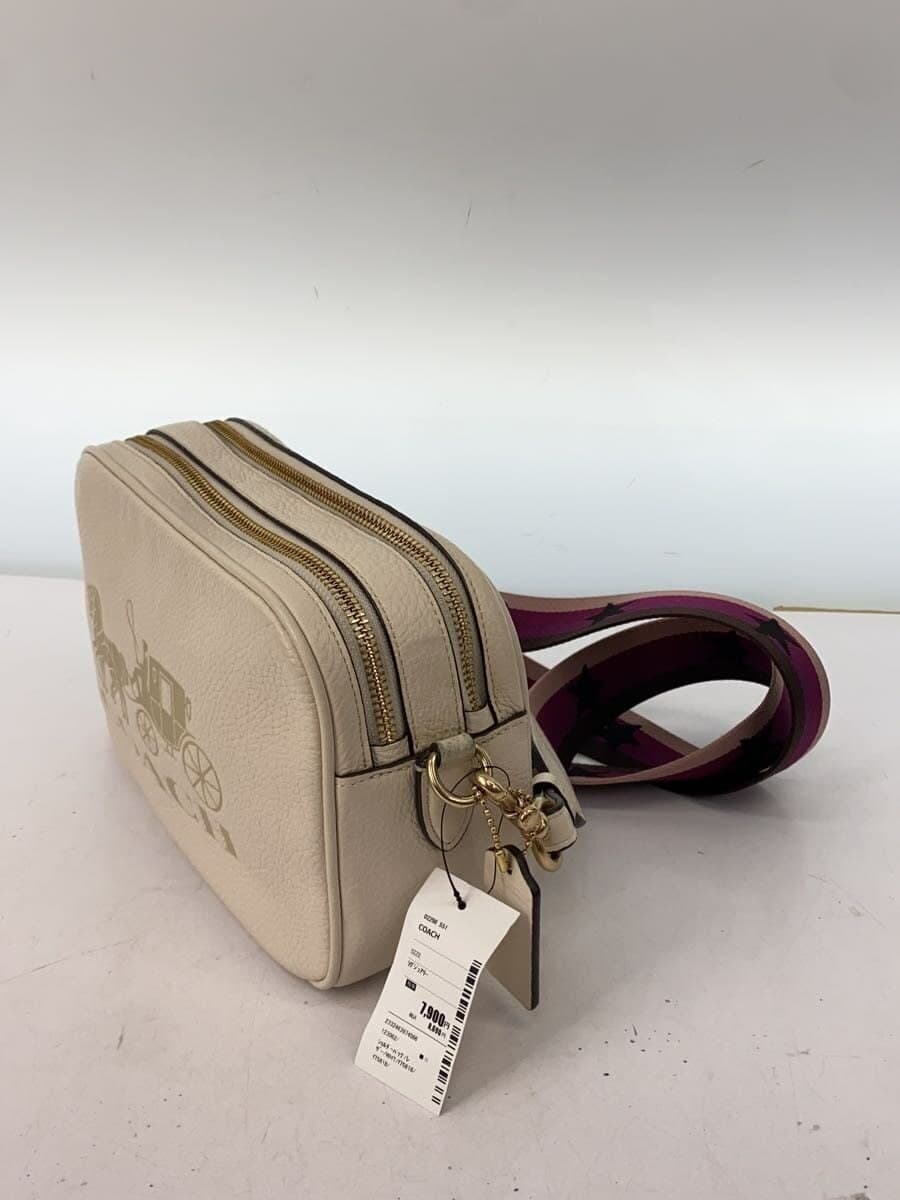 COACH Shoulder Bag Leather WHT f75818 2