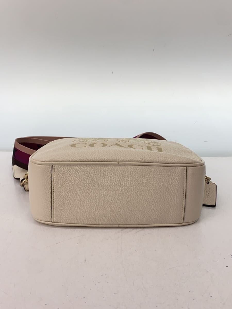 COACH Shoulder Bag Leather WHT f75818 4