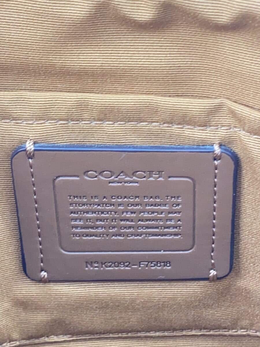COACH Shoulder Bag Leather WHT f75818 5