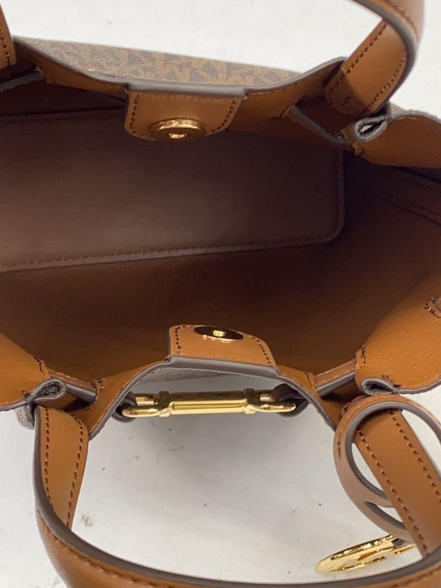 MICHAEL KORS Shoulder Bag Leather Brown All Over Pattern 35S5G2ZC5b200 Crossbody Small 2-Way 6