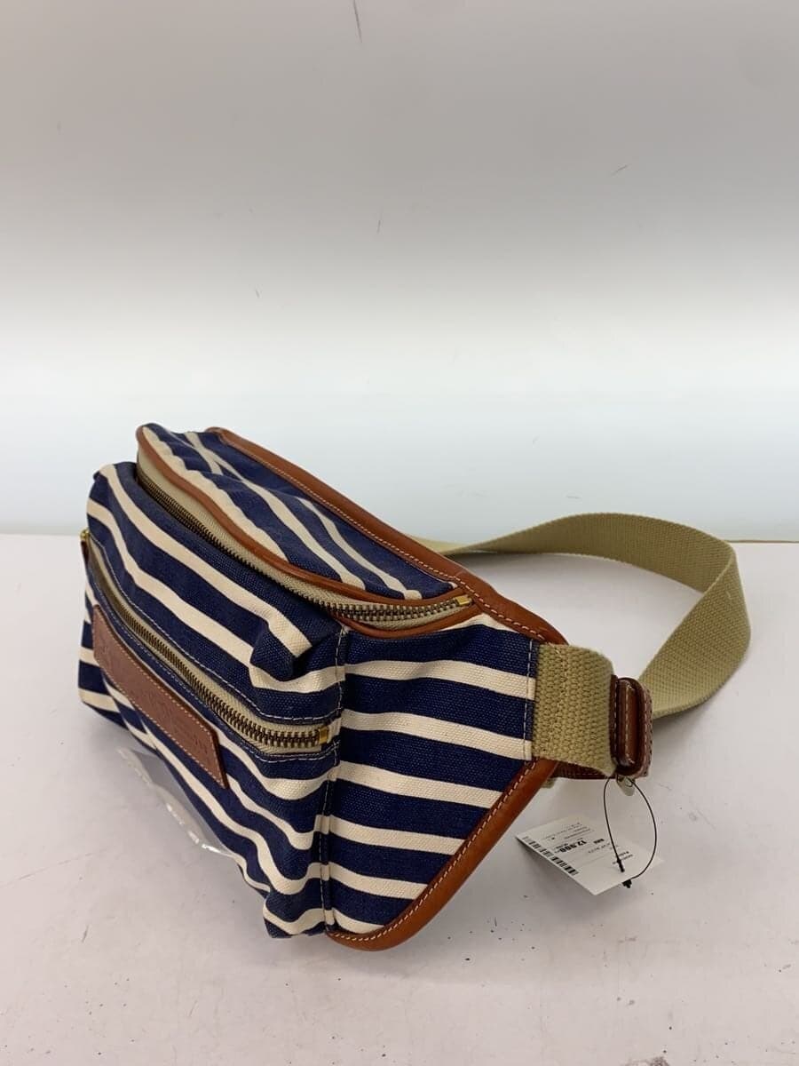 Felisi Tote Bag Canvas NVY Border Stripe 2