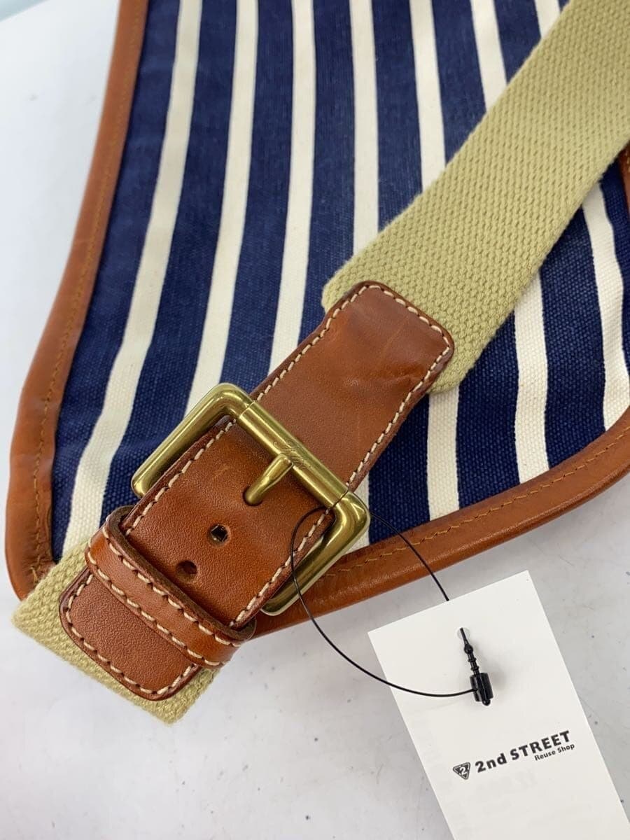 Felisi Tote Bag Canvas NVY Border Stripe 7