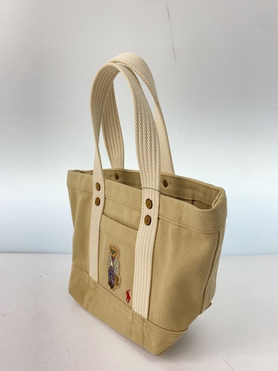 POLO RALPH LAUREN Tote Bag Canvas BEG 2