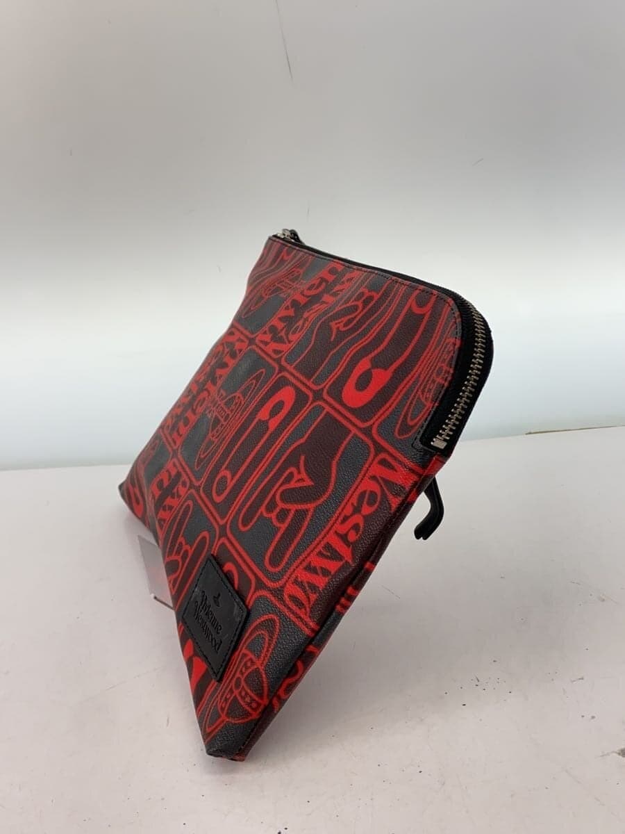 Vivienne Westwood Clutch Bag RED Stripe 2
