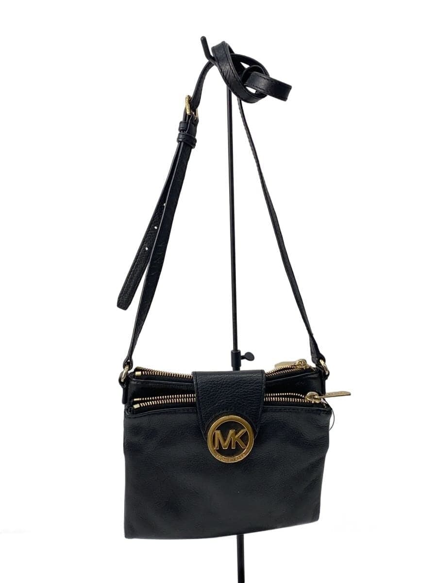 MICHAEL KORS Shoulder Bag Leather BLK Solid