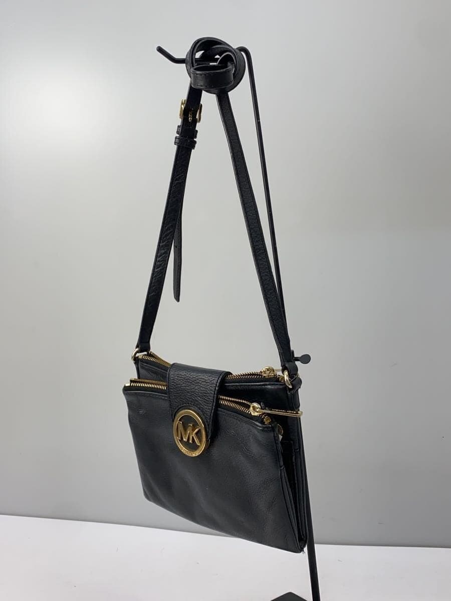 MICHAEL KORS Shoulder Bag Leather BLK Solid 2