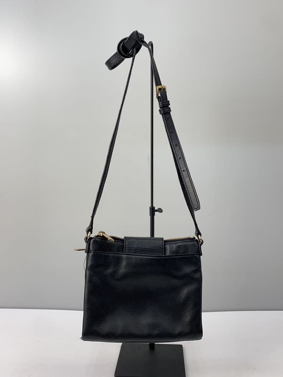 MICHAEL KORS Shoulder Bag Leather BLK Solid 3