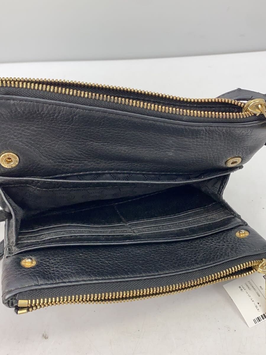 MICHAEL KORS Shoulder Bag Leather BLK Solid 6