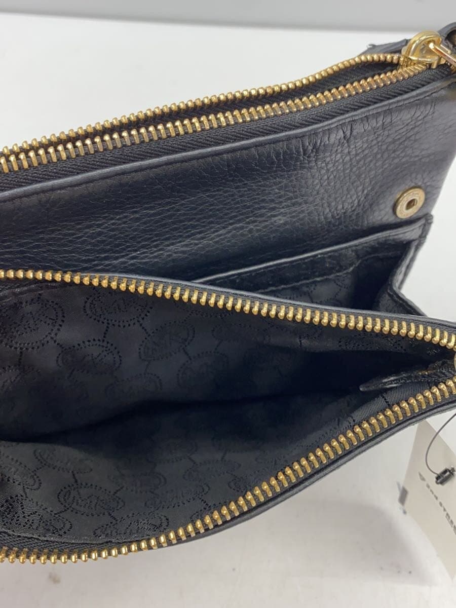 MICHAEL KORS Shoulder Bag Leather BLK Solid 7