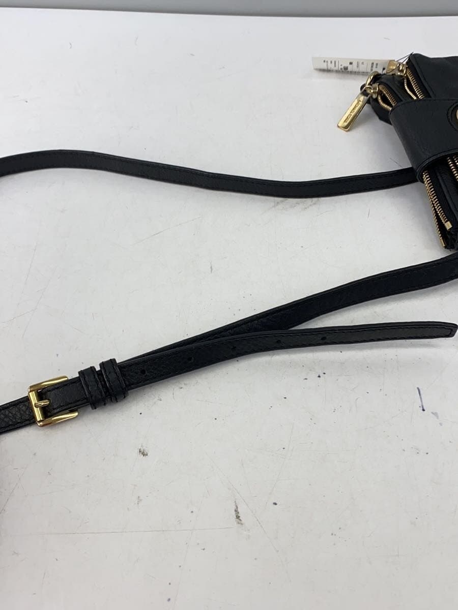 MICHAEL KORS Shoulder Bag Leather BLK Solid 9