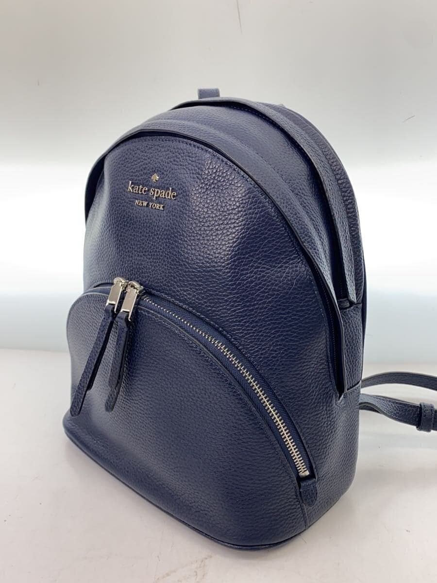 Kate Spade New York backpack leather NVY solid WKRU5946 Jackson Medium Backpack 2