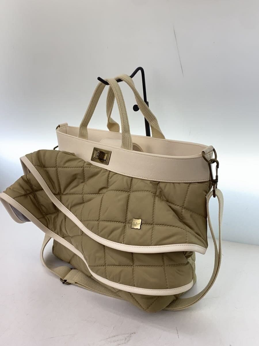 Rapture handbag -- BEG quilted bag 2way 2