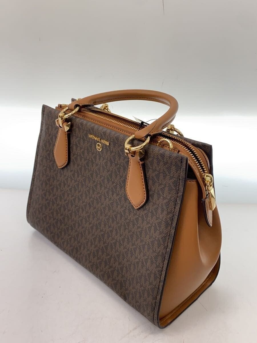 MICHAEL KORS Shoulder Bag Leather BRW All-over Print 30S2G6AS2B 2