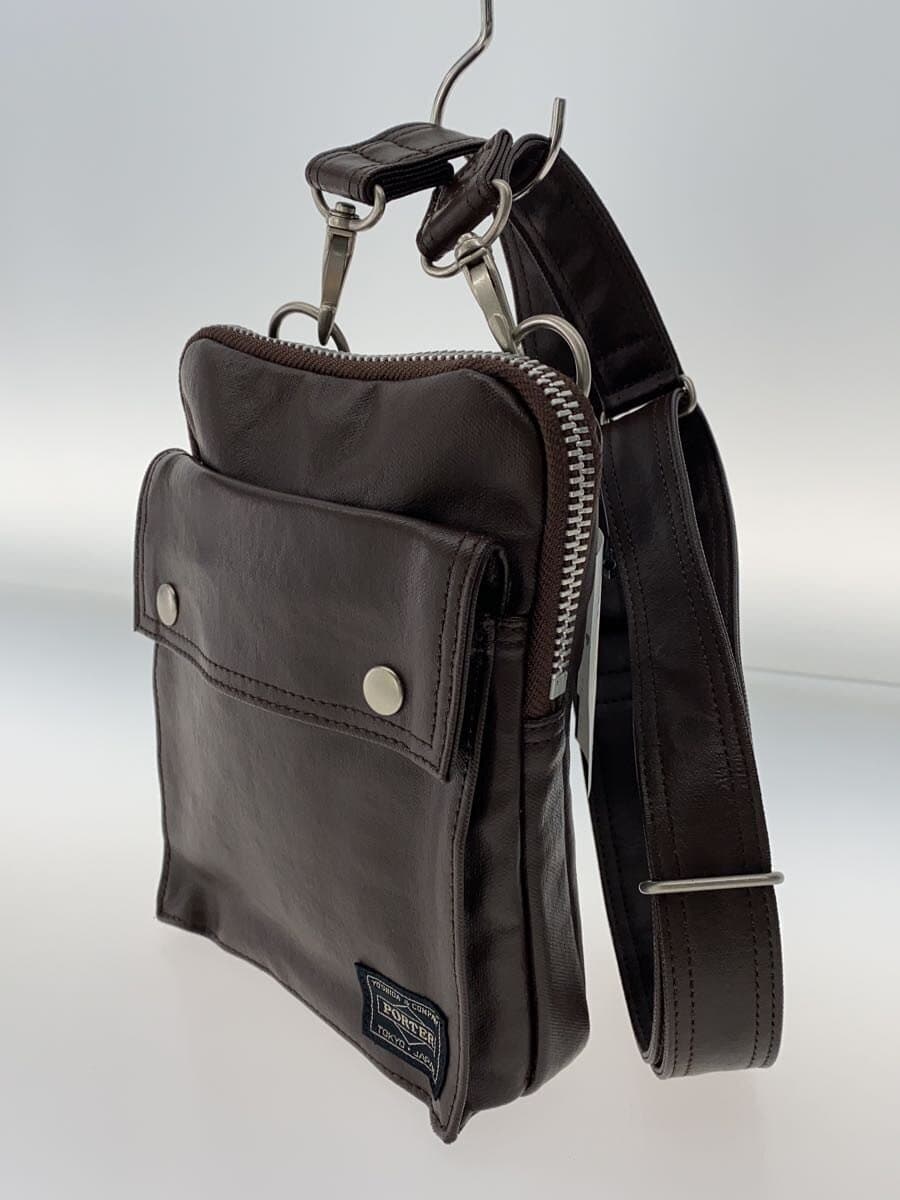 PORTER Shoulder Bag Leather BRW Solid 2