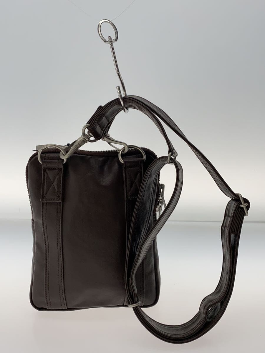 PORTER Shoulder Bag Leather BRW Solid 3