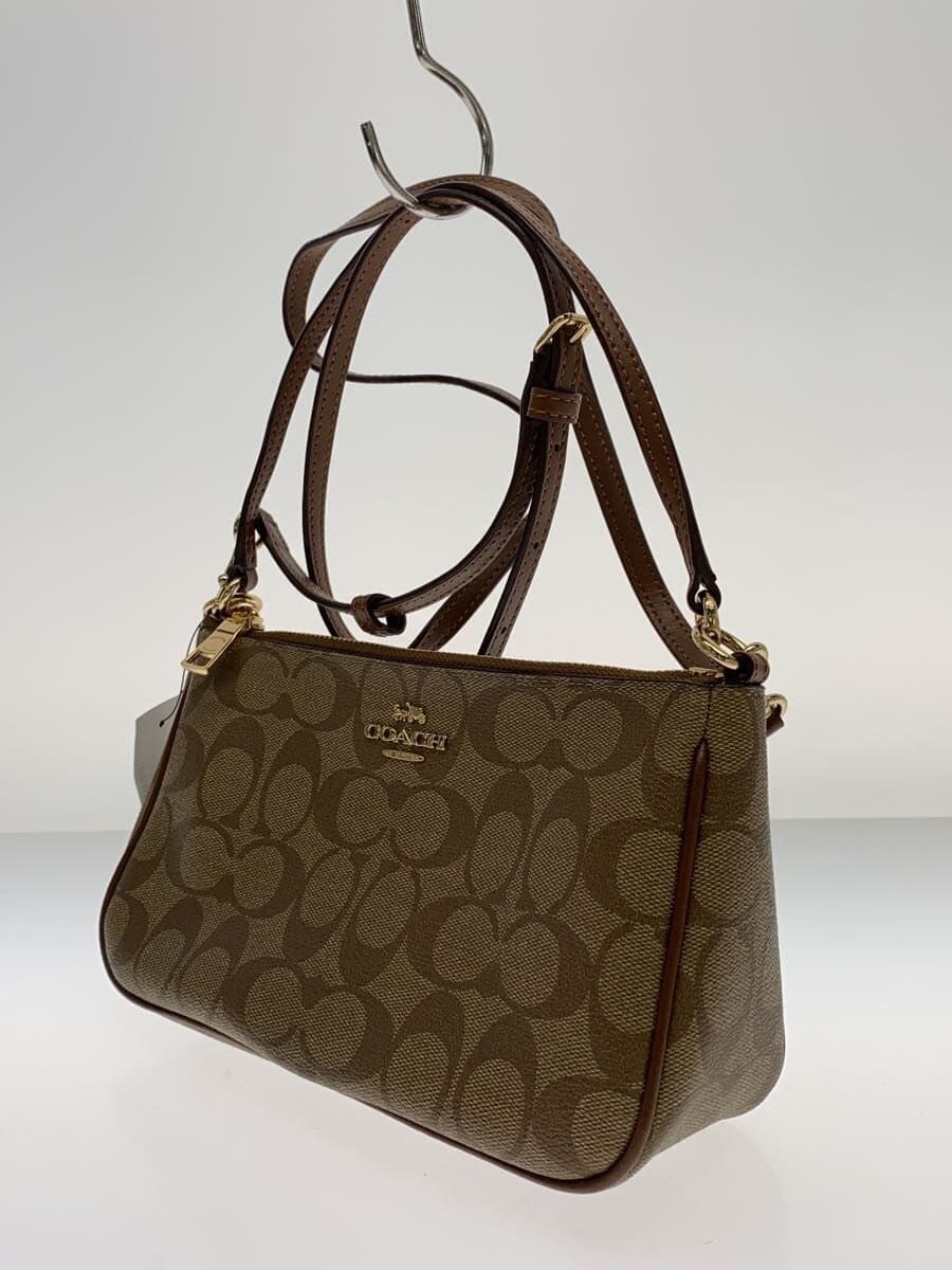 COACH Shoulder Bag PVC BRW Allover Pattern F58321 Signature 2WAY Shoulder Bag 2