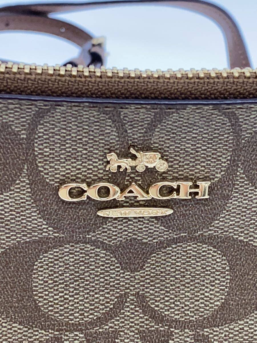 COACH Shoulder Bag PVC BRW Allover Pattern F58321 Signature 2WAY Shoulder Bag 5