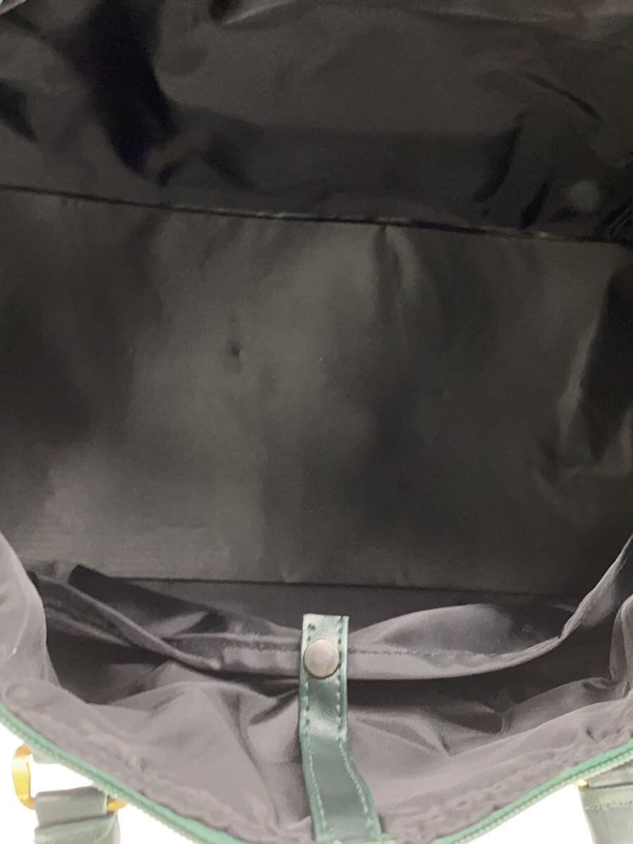 JAGUAR Boston Bag Leather GRN Solid 6