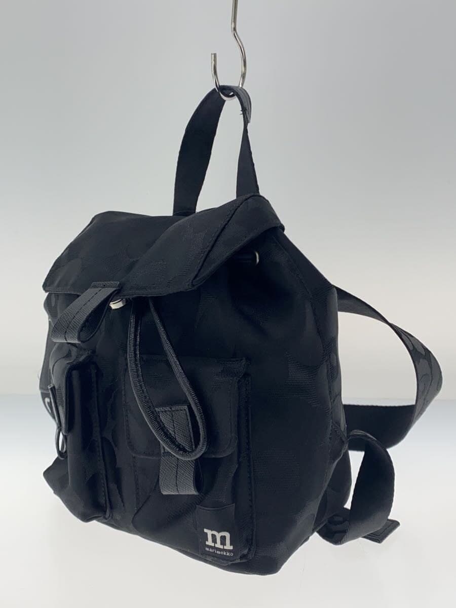 marimekko Backpack Nylon BLK All Over Pattern EVERYTHING BACKPACK S UNIKKO 2