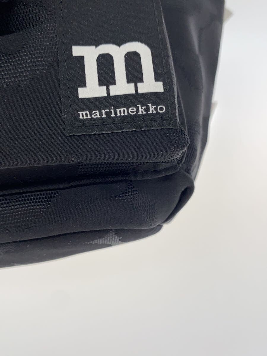 marimekko Shoulder Bag Nylon BLK All Over Pattern SLING BAG M UNIKKO 5