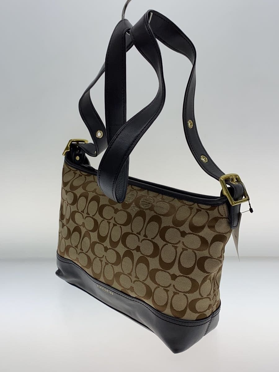COACH East West Shoulder Bag_Legacy _Signature_Beige Canvas BEG All Over Pattern 2