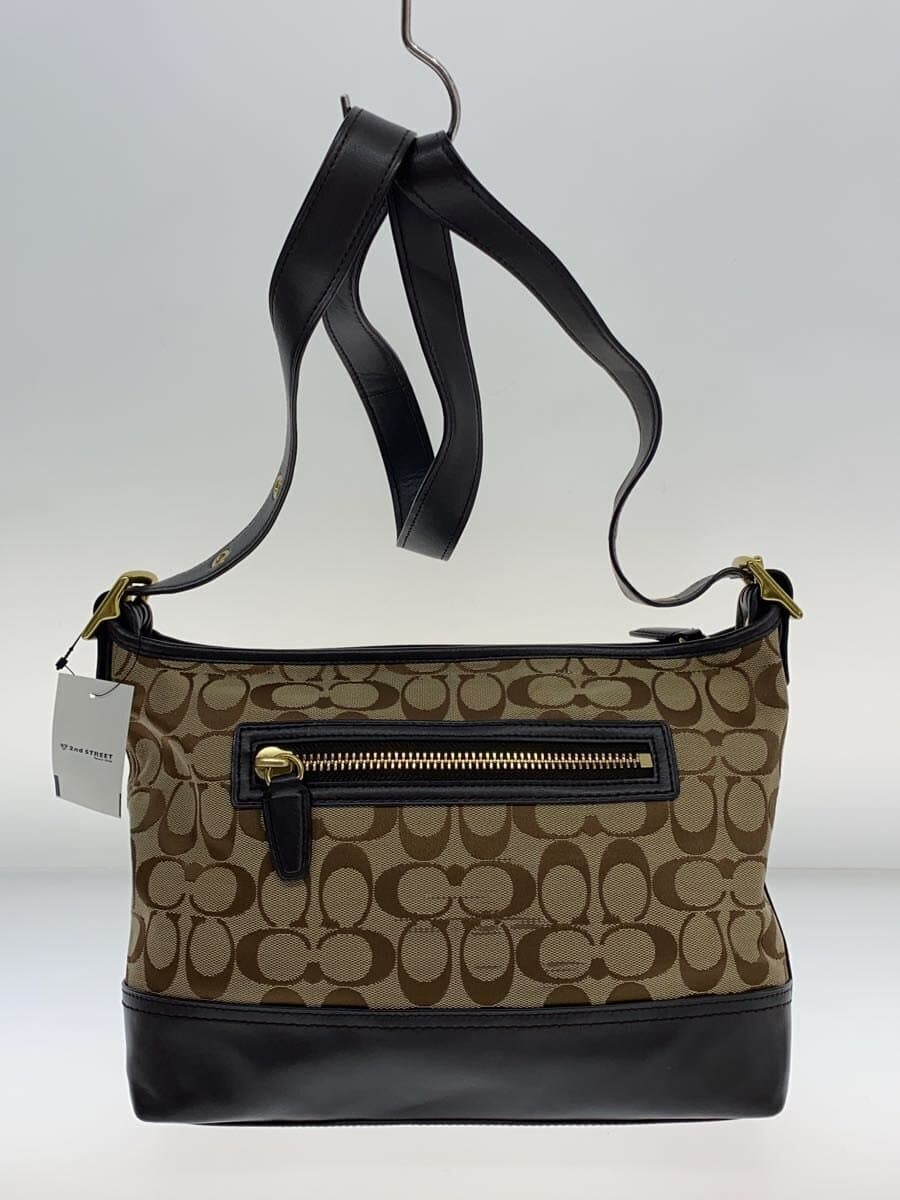COACH East West Shoulder Bag_Legacy _Signature_Beige Canvas BEG All Over Pattern 3